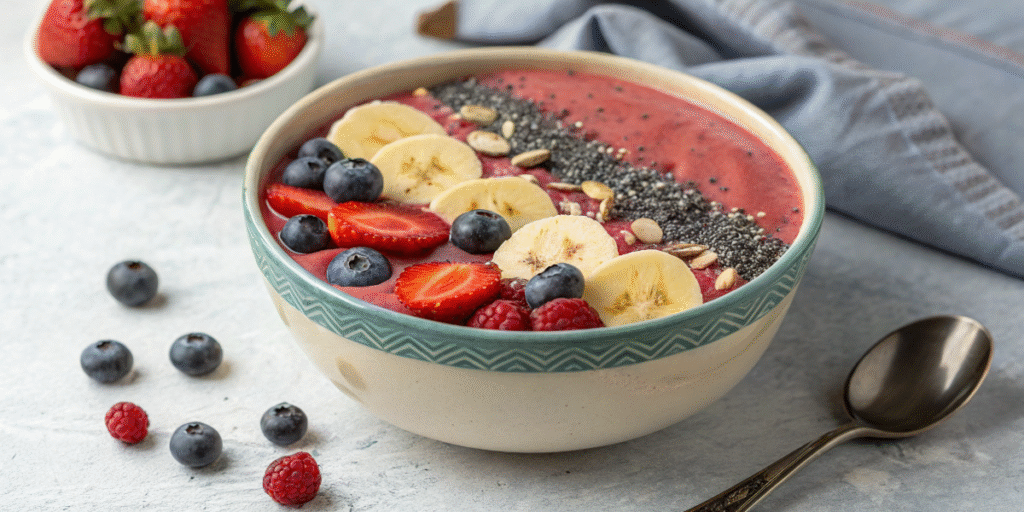 Low FODMAP smoothie bowl