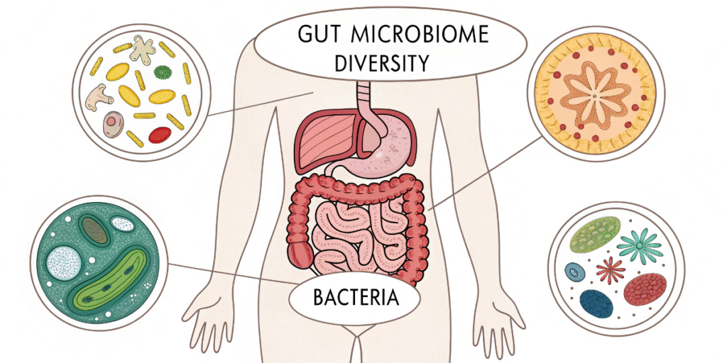 human digestive system and gut microbiome