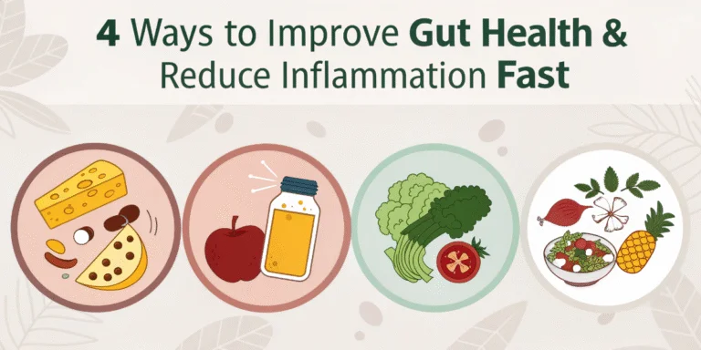 4 Ways to Improve Gut Health & Reduce Inflammation Fast