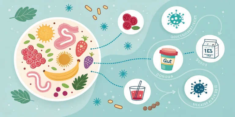 nourish gut bacteria with probiotics and prebiotics