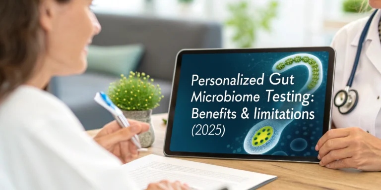 Personalized gut microbiome testing benefits and limitations 2025 explained visually